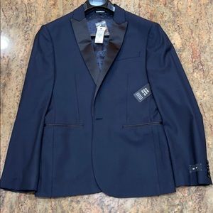 Express navy blue with black blazer 36s